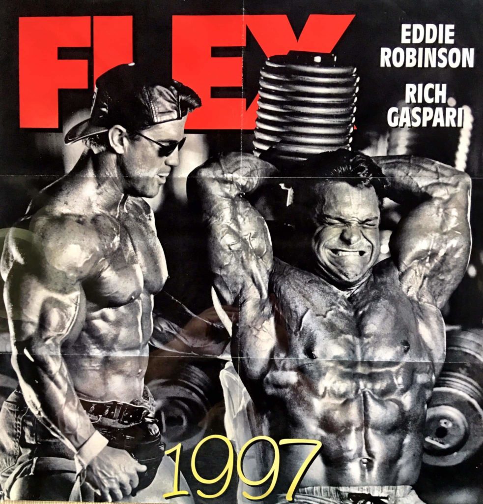 rich gaspari ed eddie robinson allenano i tricipiti insieme per flex magazine